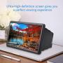 Mobile Phone Screen Magnifier, Universal 12 Inch Mobile Phone 3D Retractable Amplifier Screen Magnifier, Retractable High Definition Screen Amplifier Enlarged Expander(Black)