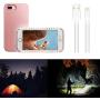 iPhone 7 Plus Case, iPhone 8 Plus Case, Wellerly LED Illuminated Selfie Light Cell Phone Case Cover [Rechargeable] Light Up Luminous Selfie Flashlight Case for iPhone 7 / 8 Plus 5.5inch (Rose Gold)