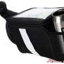 Bike Handlebar Bag Bike Basket with Mesh Pocket - Cold & Warm Insulation - Reflective Strap - Touchable Transparent Phone Pouch | Bicycle Front Bag, Bike Pouch for Cycling, Women, Cruisers