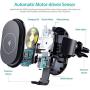 ABLEGRID Wireless Car Charger Mount, Automatic Clamping 10W/7.5W Qi Fast Charging 5W Car Mount Holder Dashboard Compatible with iPhone Xs/Xs Max/XR/X/8/8 Plus,Galaxy S10/S10+/S9/S9+/S8/S8+/Note 9/Note
