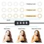 ZoMei 6 Selfie Ring Light with Tripod Stand & Cell Phone Holder for Live Stream Makeup YouTube Video Portrait Photography,Mini LED Camera Ringlight with Ball Head for iPhone Xs Max XR