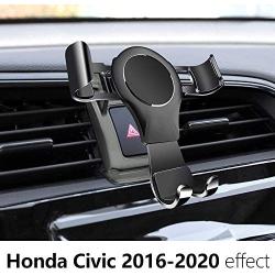 LUNQIN Car Phone Holder for 2016-2020 Honda Civic Auto Accessories Navigation Bracket Interior Decoration Mobile Cell Phone Mount
