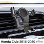 LUNQIN Car Phone Holder for 2016-2020 Honda Civic Auto Accessories Navigation Bracket Interior Decoration Mobile Cell Phone Mount