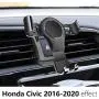 LUNQIN Car Phone Holder for 2016-2020 Honda Civic Auto Accessories Navigation Bracket Interior Decoration Mobile Cell Phone Mount LUNQIN Car Phone Holder for 2016-2020 Honda Civic Auto Accessories Navigation Bracket Interior Decoration Mobile Cell Phone Mount