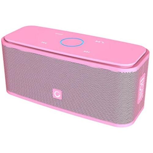 DOSS SoundBox Touch Portable Wireless Bluetooth Speakers with 12W HD Sound and Bass, 20H Playtime, Handsfree, Speakers for Home, Outdoor, Travel-Pink