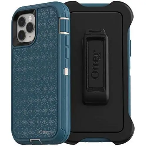 OtterBox DEFENDER SERIES SCREENLESS EDITION Case for iPhone 11 Pro - PETAL PUSHER (PALE BEIGE/CORSAIR/PETAL PUSHER IML) OtterBox DEFENDER SERIES SCREENLESS EDITION Case for iPhone 11 Pro - PETAL PUSHER (PALE BEIGE/CORSAIR/PETAL PUSHER IML)