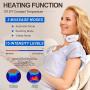 Neck Massager, Intelligent Neck Massage with Heat, Portable Cordless Massage Equipment, 3 Modes 15 Speeds Electric Pulse Massage at Home Office Travel, Gifts for Women Men Dad Mom Festive Present