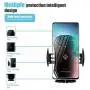 Wirelsss Car Charger,QI Fast Charging Air Vent Holder Auto-Clamping Smart Sensor Phone Holder for Car Compatible with iPhone 11/11 Pro/11 Pro Max/Xs MAX/XS/XR/X/8/8+,Samsung S10/S10+/S9/S9+