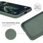 OuXul Case for iPhone X/iPhone Xs case Liquid Silicone Gel Rubber Phone Case,iPhone X/iPhone Xs 5.8 Inch Full Body Slim Soft Microfiber Lining Protective Case（Forest Green）