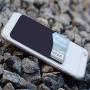 ARKTEK Phone Wallet, Stick On Sleeve Cell Phone Wallet Case Adhesive Silicone Credit Card Holder (Grey)