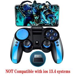 PG-9090 Wireless +2.4G Double Gamepad Joystick Multimedia Game Controller Compatible IPhone8/XR/XS for Most Android Mobile Phone Tablet PC