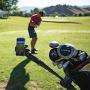 Golf Gadgets - Swing Recording System | Golf Cart or Pull Cart Mount for Smartphone. Compatible with iPhones, Samsung Galaxy, HTC, Any Phone. (Bar Mount)