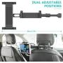 Car Headrest Mount, SAWAKE Angle Adjustable Headrest Tablet Mount, Universal Tablet Holder for Car Backseat, for 5" to 14" iPad/Tablet/Smartphone/Nintendo Switch