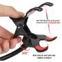 Slopehill Gooseneck Phone Holder for iPhone X XR XS 8 7 Plus Samsung Galaxy S10, Cell Phone Clip Holder for Bedroom Desktop Office Bathroom Kitchen, Rotate Freely Lazy Bracket Holder, Black