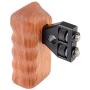 CAMVATE DSLR Wooden Handle for Right Grip Mount Support for DV Video Cage Rig(Right Hand)