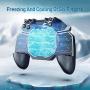 Extra Durable Game Controller | Dl88 Pubg Game Controller Gamepad Six Finger Semiconductor Refrigeration Trigger Joystick Gamepad for Mobile Phone iOS Android