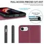 SHIELDON iPhone SE 2020 Case, iPhone 8 Wallet Case Genuine Leather Card Holder Magnetic Closure Stand Book Flip Cover Shockproof Protection Case Compatible with iPhone SE2/8/7 (4.7") - Red Violet SHIELDON iPhone SE 2020 Case, iPhone 8 Wallet Case Genuine Leather Card Holder Magnetic Closure Stand Book Flip Cover Shockproof Protection Case Compatible with iPhone SE2/8/7 (4.7") - Red Violet
