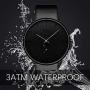 Mens Watches Minimalist Ultra Thin Waterproof Fashion Dressy Wrist Watch for Men Business Casual Luxury Quartz Analog Watch