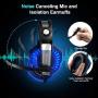 Gaming Headset for PS4, PC, Xbox One Controller, Muzili 7.1 Surround Stereo Sound Over Ear USB Game Headphones with Noise Cancelling mic Compatible with Nintendo Switch, Mac, Tablets, Smartphones