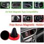 Cup Phone Holder - Smart Phone Car Mount and Air Vent Holder in Red for All Phones,Android Phone Compatible - Adjustable Base 360 - Degree Rotation - Goose Neck - Stand Strap Easy Installment BOGALO