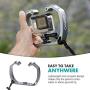 Movo GB-U70 Underwater Diving Rig for GoPro Hero with Cold Shoe Mounts, Wrist Strap - Works with HERO3, HERO4, HERO5, HERO6, HERO7, HERO8 and Waterproof Action Cam - Perfect Scuba Gear GoPro Accessory