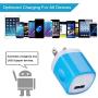 USB Wall Adapter, Charger Cubes, 5Pack 1A Travel Single Port Wall Charger Plug Charging Block Box Compatible iPhone X/XR/8/8 Plus/7/6S Plus, Samsung Galaxy S10e S10 S9 S8 Plus/S7/Note 10/9/8, LG G8 G7