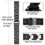 DEALELE Band Compatible with Galaxy Watch Active/Active 2 40mm 44mm, 20mm Solid Stainless Steel Metal Strap Replacement for Samsung Gear Sport/Galaxy Watch 42mm Women Men (Black) DEALELE Band Compatible with Galaxy Watch Active/Active 2 40mm 44mm, 20mm Solid Stainless Steel Metal Strap Replacement for Samsung Gear Sport/Galaxy Watch 42mm Women Men (Black)