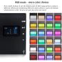 Led Video Light RGB Photography Light 1530°Full Color Bi-Color 2500K-8500K Mini Portable Pocket Panel Light with Aluminum Body Built-in 3300mAh Rechargeable Battery for YouTube DSLR Camera Lighting