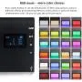 Led Video Light RGB Photography Light 1530°Full Color Bi-Color 2500K-8500K Mini Portable Pocket Panel Light with Aluminum Body Built-in 3300mAh Rechargeable Battery for YouTube DSLR Camera Lighting