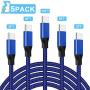 PLmuzsz USB C Cable 5Pack (3/6/10FT) Type C Charger Cable,Nylon Braided Fast Charging Aluminum Housing Compatible with Samsung Galaxy,Google Pixel,LG,Huawei, TCL and Other USB Type c Cable Device Blue