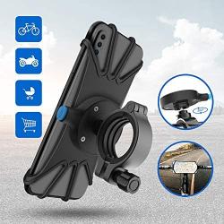 SPORTLINK Metal Bike Phone Mount, Quick Mount Adjustable Bicycle Phone Holder,Universal Motorcycle Handlebar Mount, Fit for iPhone 11 Pro Max/XR/XS Max/8/7/6 and Any Phones 4.7" to 6.5"