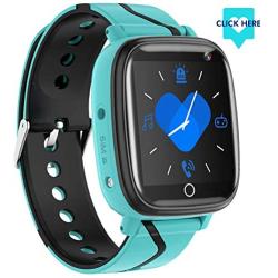 【Kids Smartwatch】- Children‘s Smart Watch Phone, 10 Can Be Set Name SOS Two-Way Calling Music Player Games HD Camera Alarm Clock Calculator Set Wallpaper for Free, Suitable for Teenagers 4-12y(Blue)