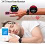 Blackview Smart Watch for Android Phones and iOS Phones, Smart Watches for Men Women, Fitness Tracker Watch with Heart Rate Sleep Monitor, 1.3" Full Touch Screen, 5ATM Waterproof Pedometer(46mm)