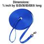 Hi Kiss Dog/Puppy Obedience Recall Training Agility Lead - 15ft 20ft 30ft 50ft 100ft Training Leash - Great for Training, Play, Camping, or Backyard