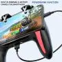 AZUOYI H10 Double Fan Cooling Mobile Gamepad, Rules of Survival Gaming Joysticks with Sensetive Shooting Feel, Compatible with 4.7-6.0 Inch iOS & Android Phone Accessories AZUOYI H10 Double Fan Cooling Mobile Gamepad, Rules of Survival Gaming Joysticks with Sensetive Shooting Feel, Compatible with 4.7-6.0 Inch iOS & Android Phone Accessories