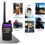 Baofeng UV-5R+ Plus UHF VHF Long Range Dual Band Ham Amateur Two Way Radio, Black