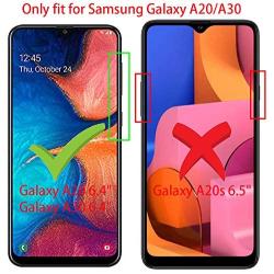 Samsung A20 case,Galaxy A20 Case,Galaxy A30 Case,MAIKEZI Soft TPU Slim Fashion Anti-Fingerprint Non-Slip Protective Phone Case Cover for Samsung Galaxy A20/A30(Black Brushed TPU)