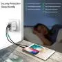 Fast Charge QC 3.0, Portable USB Wall Charger, iSeekerKit 4Ports USB Wall Charger Adapter [QC3.0+3.1A] Compatible with Wireless Charger, Samsung Galaxy S9 S8/Note 8 9, iPhone, iPad,LG, HTC 10 and More