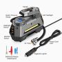 JOYROOM Portable Air Compressor Tire Inflator CZK-3631, Car Tire Pump with Digital Pressure Gauge (150 PSI 12V DC), Bright Emergency Flashlight - for Auto, Trucks, Bicycles, Balls