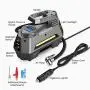 JOYROOM Portable Air Compressor Tire Inflator CZK-3631, Car Tire Pump with Digital Pressure Gauge (150 PSI 12V DC), Bright Emergency Flashlight - for Auto, Trucks, Bicycles, Balls