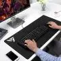 VicTsing [30% Larger Extended Gaming Mouse Pad with Stitched Edges, Long XXL Mousepad (31.5x15.7In), Desk Pad Keyboard Mat, Non-Slip Base, Water-Resistant, for Work & Gaming, Office & Home, Black