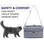 FANCYDELI Dog-Car-Booster-Seat Upgrade Metal Frame Construction with Clip-On Safety Leash and Dog Blanket,Perfect for Small Pets up to 15lbs