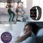Sazooy Smart Watch, Fitness Trackers Touch Screen Smartwatch Fitness Watch with Camera Pedometer Sleep Monitor Music Player SIM SD Card Slot Compatible iOS iPhone Android Phones Men Women (Black)