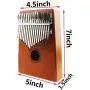 Okoume Kalimba 17 keys Thumb Piano Finger Piano Musical Gift Okoume Kalimba 17 keys Thumb Piano Finger Piano Musical Gift