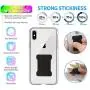[2pc] Finger Strap Phone Holder - Ultra Thin Anti-Slip Universal Cell Phone Grips Band Holder for Back of Phone(Black)