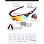 Wonzone Polarized Sports Sunglasses UV400 with 5 Interchangeable Lenes for Men Women Cycling Running Driving Fishing Golf Baseball Glasses