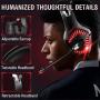 ONIKUMA PS4 Headset-K1 -Gaming Headset Xbox one Headset Gaming Headphone with Surround Sound, RED LED Light & Noise Canceling Microphone for PS4,PC,Mac,Xbox One(Adapter Not Included)