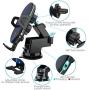 Wireless Car Charger, HAHAKEE Qi Wireless Charger Mount 2 in 1 Auto Clamp 10W Fast Charging Air Vent Cell Phone Holder for iPhone 11 Max XR X 8 Plus, Samsung Galaxy S10 S9 S9+ S8 Note 8 Note 9, LG V30