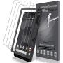 LK [3 Pack] Screen Protector for Google Pixel 3 XL Tempered Glass (Alignment Frame Easy Installation) Double Defence Technology, 9H Hardness, HD Clear, Case Friendly