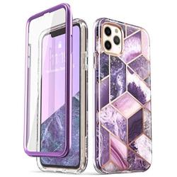 i-Blason Cosmo Series Case for iPhone 11 Pro 5.8 inch, Slim Full-Body Stylish Protective Case with Built-in Screen Protector (Purple)